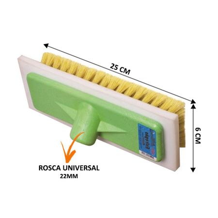 Imagem de Vassoura Lava Ônibus Nylon Com Espuma Rosca 22mm - 5 Peças