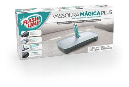Imagem de Vassoura Mágica Plus Feiticeira Mop Flash Limp Varredora