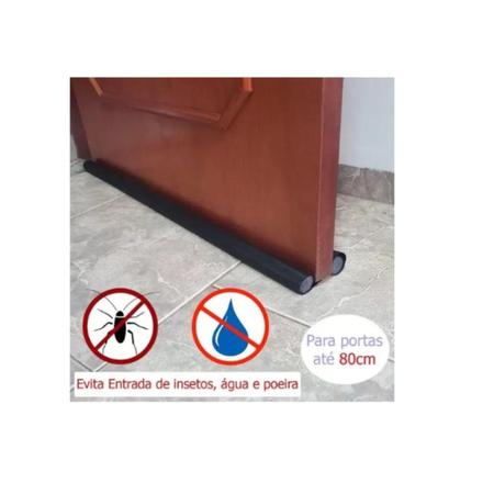 Imagem de Veda Porta Ajustável Protetor Duplo Contra Agua E Insetos - Prat Casa - 80CM