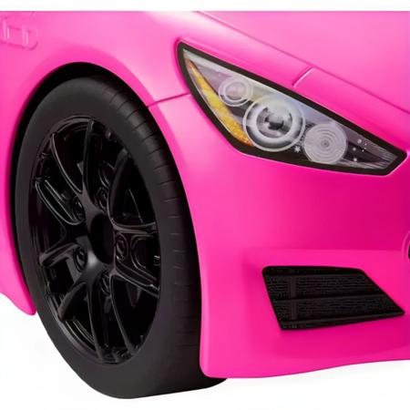 Carro Super Conversível Para Barbie Pink Grande 60 Cm Líder