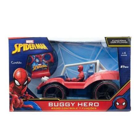 Veículo Controle Remoto 7 Funções Homem-Aranha Buggy Hero