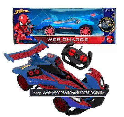 Veículo Controle Remoto 7 Funções Homem-Aranha Web Charge