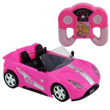 Carro da Barbie Deluxe Carro de Controle Remoto com Luzes 7 Funções -  Candide - Carrinho de Controle Remoto - Magazine Luiza