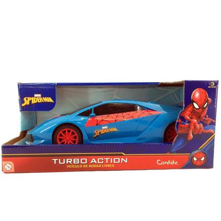 Imagem de Veículo Roda Livre Spider Man Turbo Action - Candide