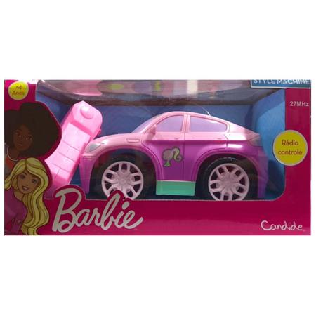 unicorniobrinquedos - Carrinho Controle Remoto Barbie Style Machine -  Candide 1829 candide
