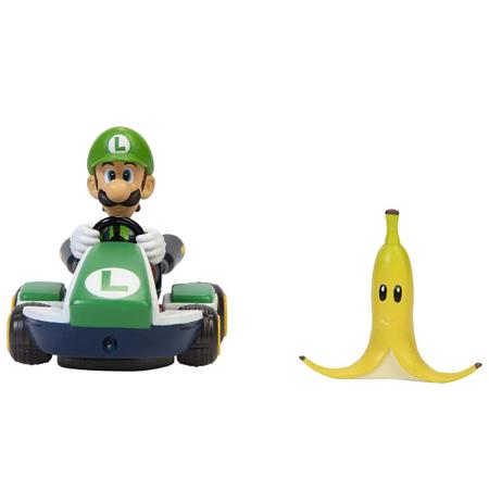 Imagem de Veículo super mario kart spin out - luigi