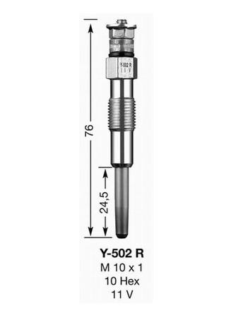 Imagem de Vela Aquecedora Ngk Hyundai H100 95 A 04