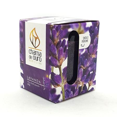 Imagem de Vela Aromática Perfumada Vela Decorativa Lavanda 60g