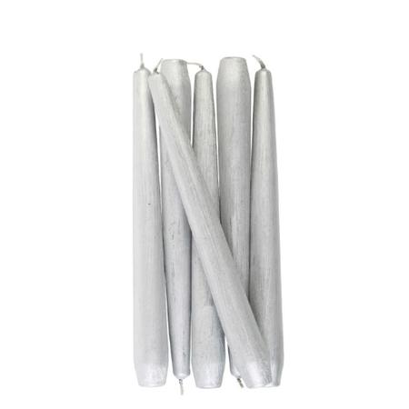 Vela Castiçal Cônica 25 Cm Prata - Candella Imagem de Vela Castiçal Cônica 25 Cm Prata