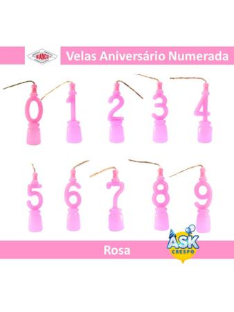 Imagem de Vela de Aniversário Numerada Bianco - Cartela com 1 unidade