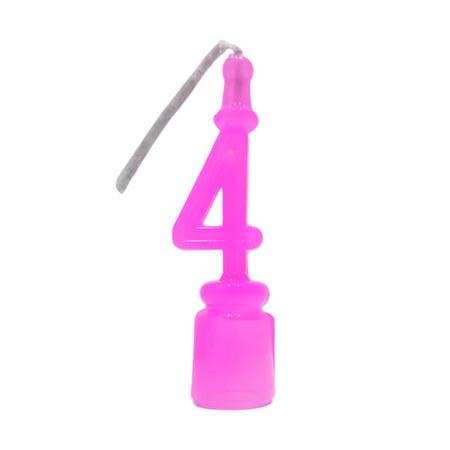 Vela de Bolo Aniversario Rosa Brilhante Purpurina 1 Unidade Imagem de Vela de Bolo Aniversario Rosa Brilhante Purpurina 1 Unidade