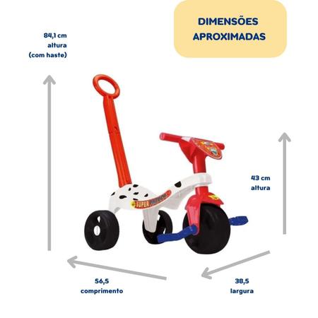 Triciclo Motoca Infantil Pedal Tchuco Baby Patrol