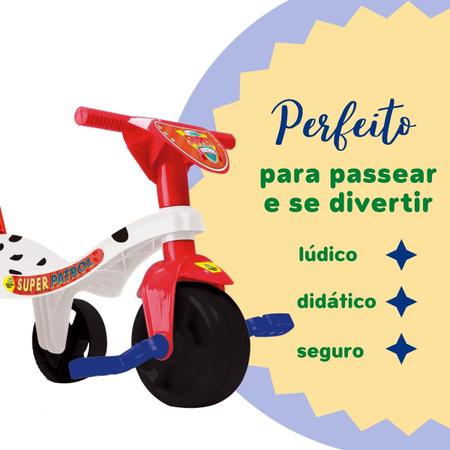 Triciclo Motoca Infantil Pedal Tchuco Baby Patrol