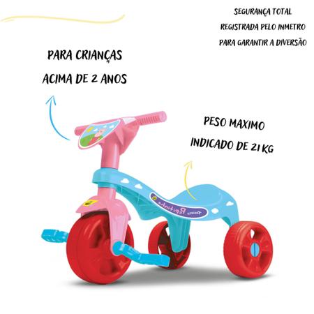 Imagem de Velotrol Triciclo de unicornio velocipede andador de tres rodas minimoto motinha motoquinha infantil