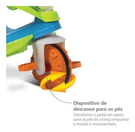 Imagem de Velotrol Triciclo Velobaby Passeio e Pedal - Bandeirante 206