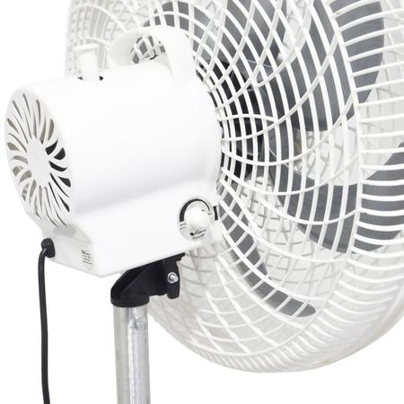 Imagem de Ventilador Coluna 50cm Plástico Branco 200W Industrial Turbo Turbão 6 Pás Bivolt 110V 220V Vitalex