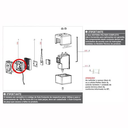 Imagem de Ventilador Cooler Purificador Electrolux Pa30g Pa26g Pa21g A12444101