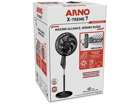 Imagem de Ventilador de Coluna Arno X-Treme 7 40cm 7 Pás 3 Velocidades Cinza e Cobre