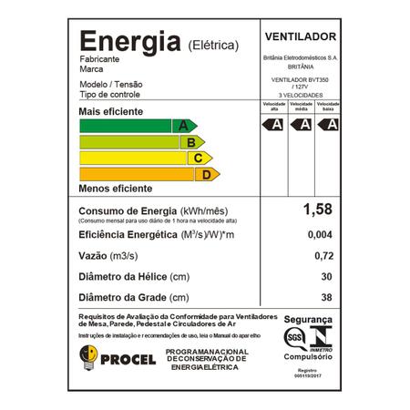 Imagem de Ventilador de Coluna Britânia BVT350 Maxx Force 75W