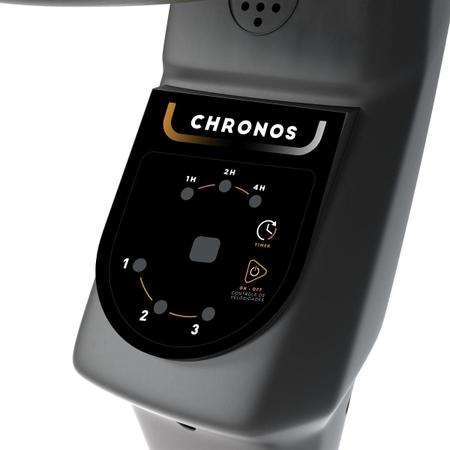 Imagem de Ventilador de Coluna Mallory Chronos Com Controle remoto e painel touch Preto E Dourado 40cm - 220V