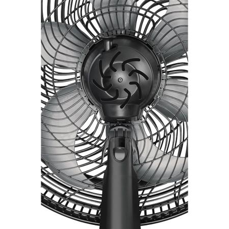 Imagem de Ventilador de Mesa 40cm 126W Arno Silence Force VF40 com 3 Velocidades e 6 Pás Preto e Prata