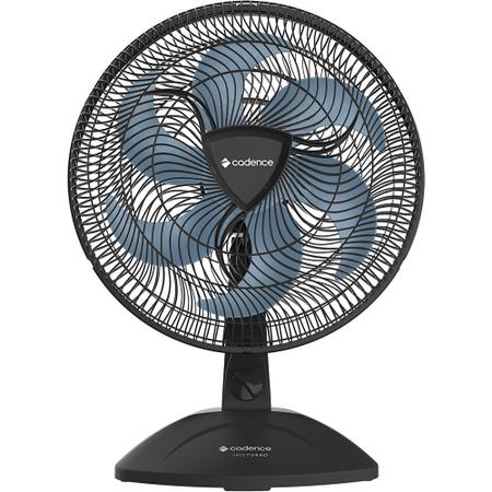 Imagem de Ventilador de Mesa Cadence Eros Turbo 127v Preto com Azul