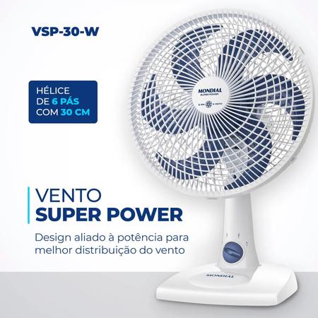 Imagem de Ventilador De Mesa Mondial 30cm 50w Ultra V-30 6 Pás 127V