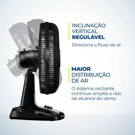 Imagem de Ventilador de Mesa Mondial Turbo 8 Pás VTX-40-8P