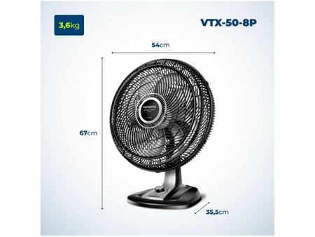 Imagem de Ventilador de Mesa Mondial VTX-50 50cm 8 Pás 3 Velocidades