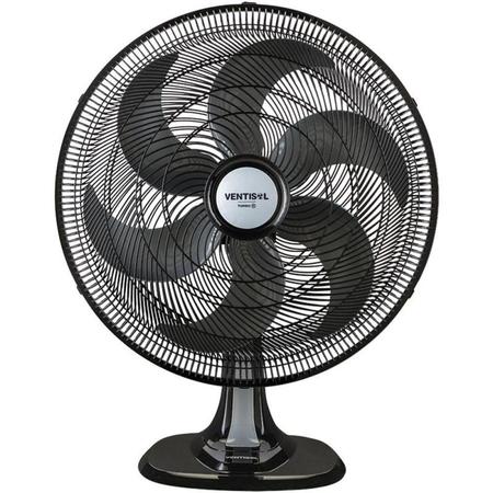 Imagem de Ventilador de Mesa Oscilante 50 CM Preto Turbo 6 Pás 135W VENTISOL