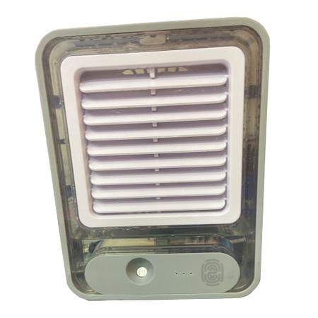 Imagem de Ventilador de Mesa+Umidificador+Luminária Pequeno Mini Retratil Portatil ELE-355