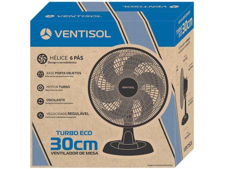 Imagem de Ventilador de Mesa Ventisol Turbo Eco 30cm - 3 Velocidades 220v