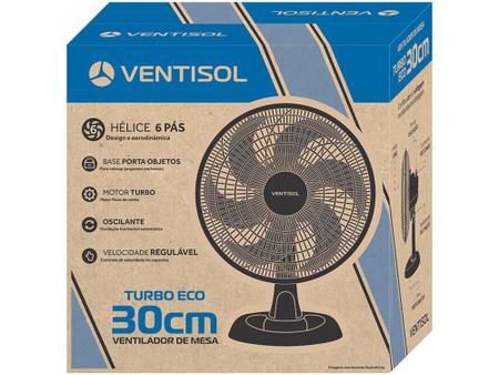 Imagem de Ventilador de Mesa Ventisol Turbo Eco 30cm - 3 Velocidades