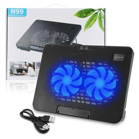 Imagem de Ventilador de notebook com base de resfriamento 17 reclinável iluminado N99