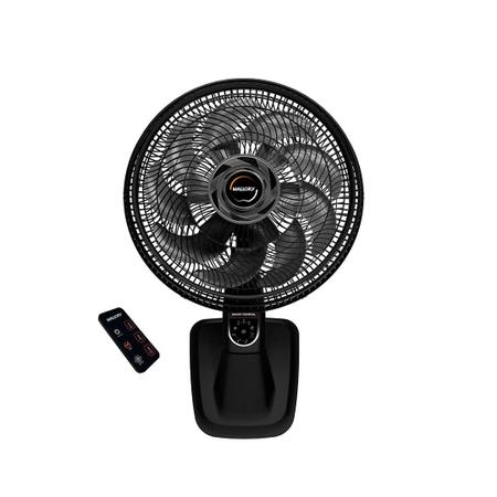 Imagem de Ventilador de Parede Mallory Smart Control 40 Cm Preto e Grafite 127v