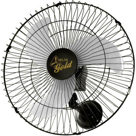 Imagem de Ventilador de Parede Venti Delta Gold Preto 60cm Bivolt