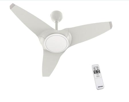 Imagem de Ventilador de teto 3 Pás Com Luminária Led e Controle Remoto Branco - FLOW - Ventisol Bivolt