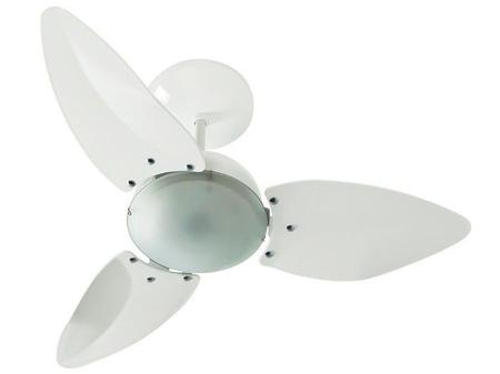 Imagem de Ventilador de Teto Aliseu Smart 3 Pás 3 Velocidades Branco para 2 Lâmpadas Fluorescentes