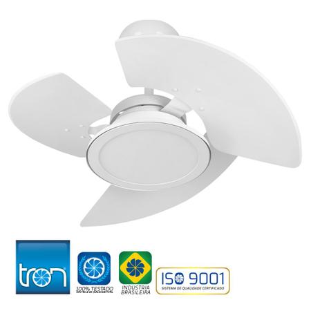 JOGO DE 3 PÃ S PARA VENTILADOR DE TETO TRON AVENTADOR BRANCO