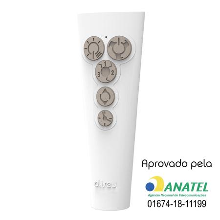 Imagem de Ventilador de Teto com Controle Remoto Branco 3 Pás Wave