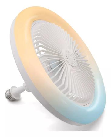 Imagem de Ventilador De Teto Compacto: Lâmpada De Ventilador De Teto Led Ajustável Pequena E27 30w