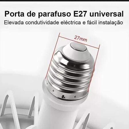 Imagem de Ventilador De Teto Compacto: Lâmpada De Ventilador De Teto Led Ajustável Pequena E27 30w