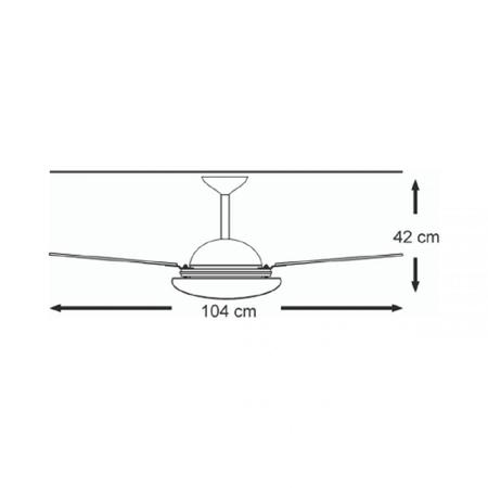 Imagem de Ventilador de Teto Infinity Child Led 6000K Rosa 3 Pás 220V 2014 + Controle