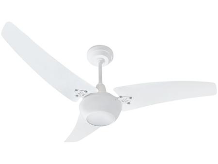 Imagem de Ventilador de Teto Loren Sid Diplo Jade 3 Pás Multivelocidade Branco Iluminação LED