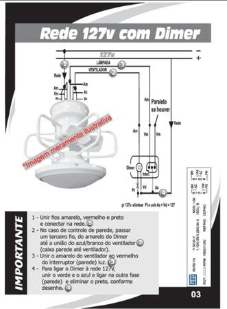 Imagem de Ventilador de Teto Potente e moderno com motor WEG Bivolt