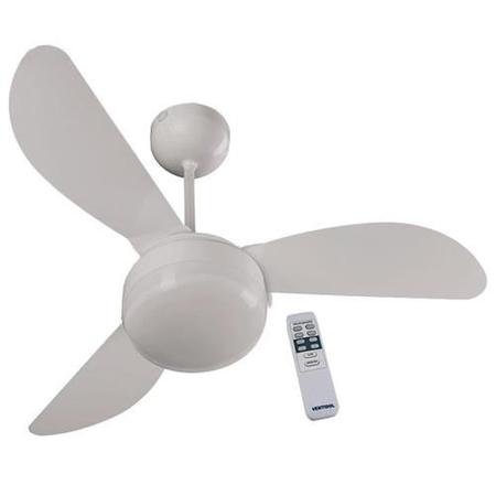 Imagem de Ventilador de teto ventisol fenix premium branco 3 velocidades com controle- 127v