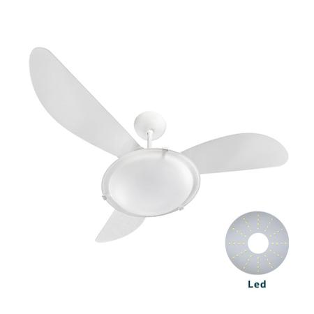 Imagem de Ventilador de Teto Ventisol Sunny Branco 127V LED