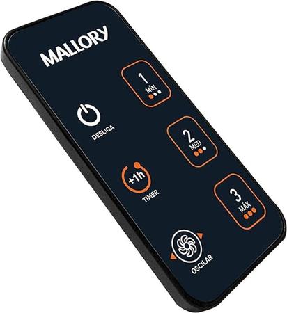 Imagem de Ventilador Mallory Max Control Preto e Grafite - 220V