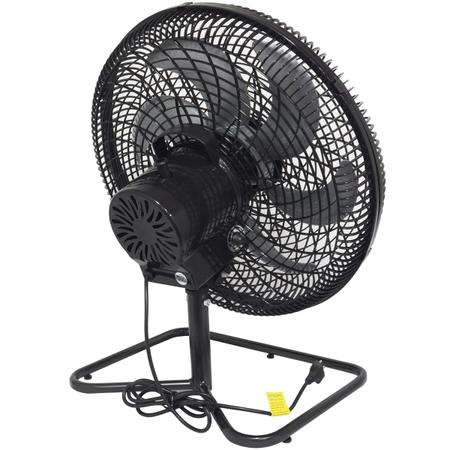 Imagem de Ventilador Mesa Chão 50cm Plástico 200W Preto Industrial Turbo Turbão 6 Pás Bivolt 110V 220V Vitalex