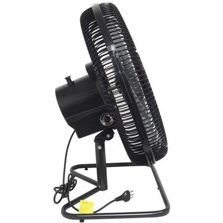 Imagem de Ventilador Mesa Chão 50cm Plástico 200W Preto Industrial Turbo Turbão 6 Pás Bivolt 110V 220V Vitalex